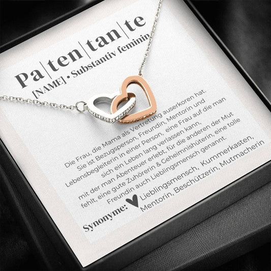 Patentante Definition - Interlocking Hearts Necklace