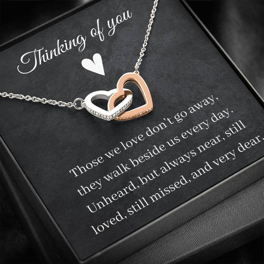 Thinking Of You - Those We Love - Interlocking Hearts Necklace