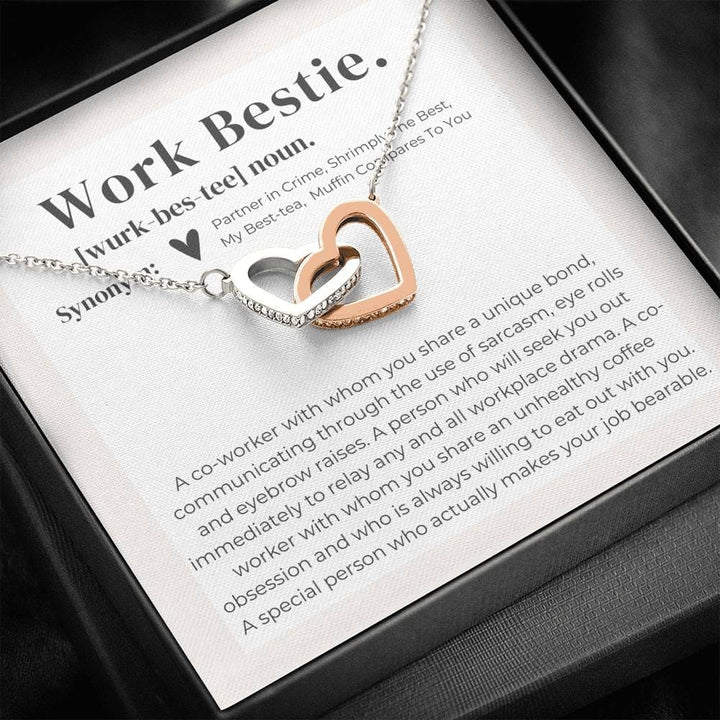 Work Bestie - Interlocking Hearts Necklace