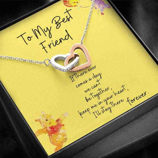 To My Best Friend - Interlocking Hearts Necklace
