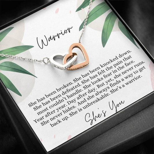 Warrior - Interlocking Hearts Necklace