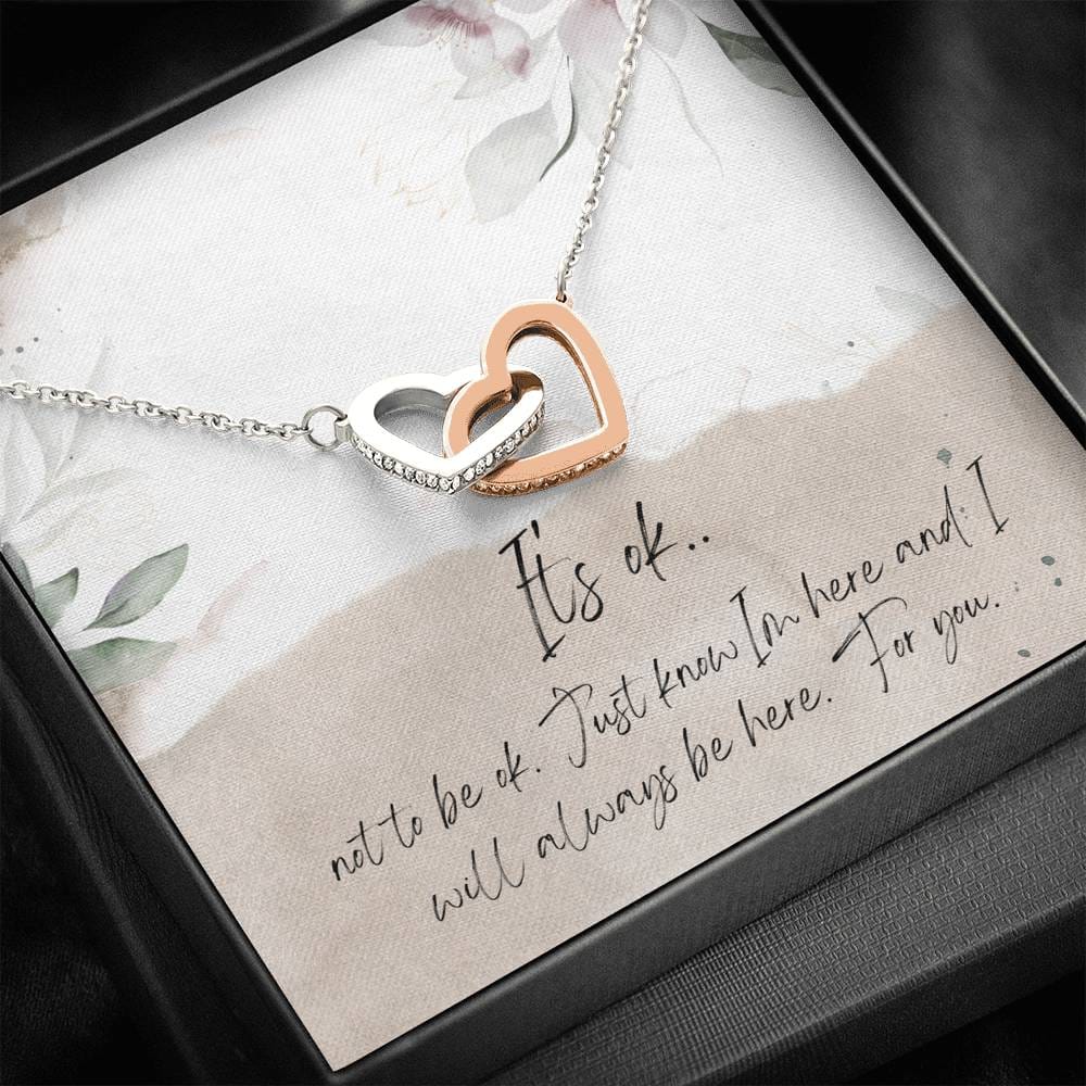 It's Ok Not To Be Ok - Interlocking Hearts Necklace