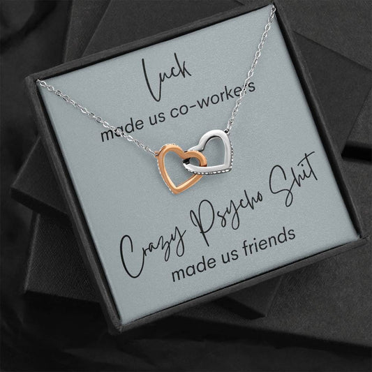 Luck Made Us - Interlocking Hearts Necklace