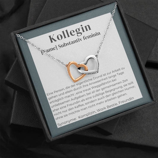 Kollegin Definition - Interlocking Hearts Necklace