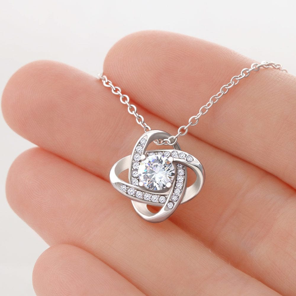 To An Amazing New Mom Love Knot Necklace - The Littlest Feet