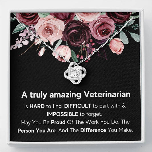 A Truly Amazing Veterinarian - Love Knot Necklace