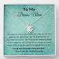 To My Bonus Mom - You May Not - Love Knot Necklace
