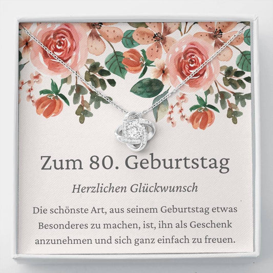 Zum 80. Geburtstag - Love Knot Necklace