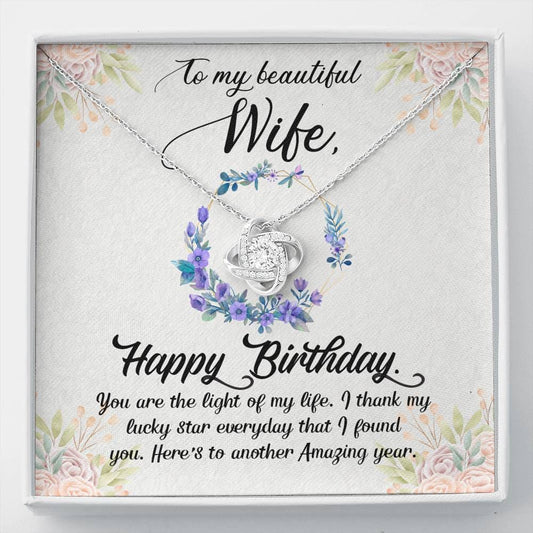 Happy Birthday Love-knot Necklace