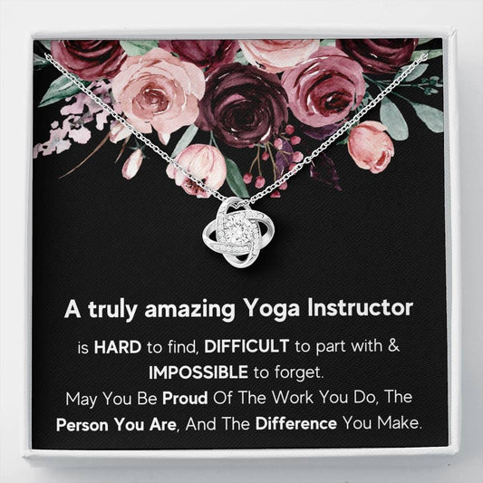 A Truly Amazing Yoga Instructor - Love Knot Necklace