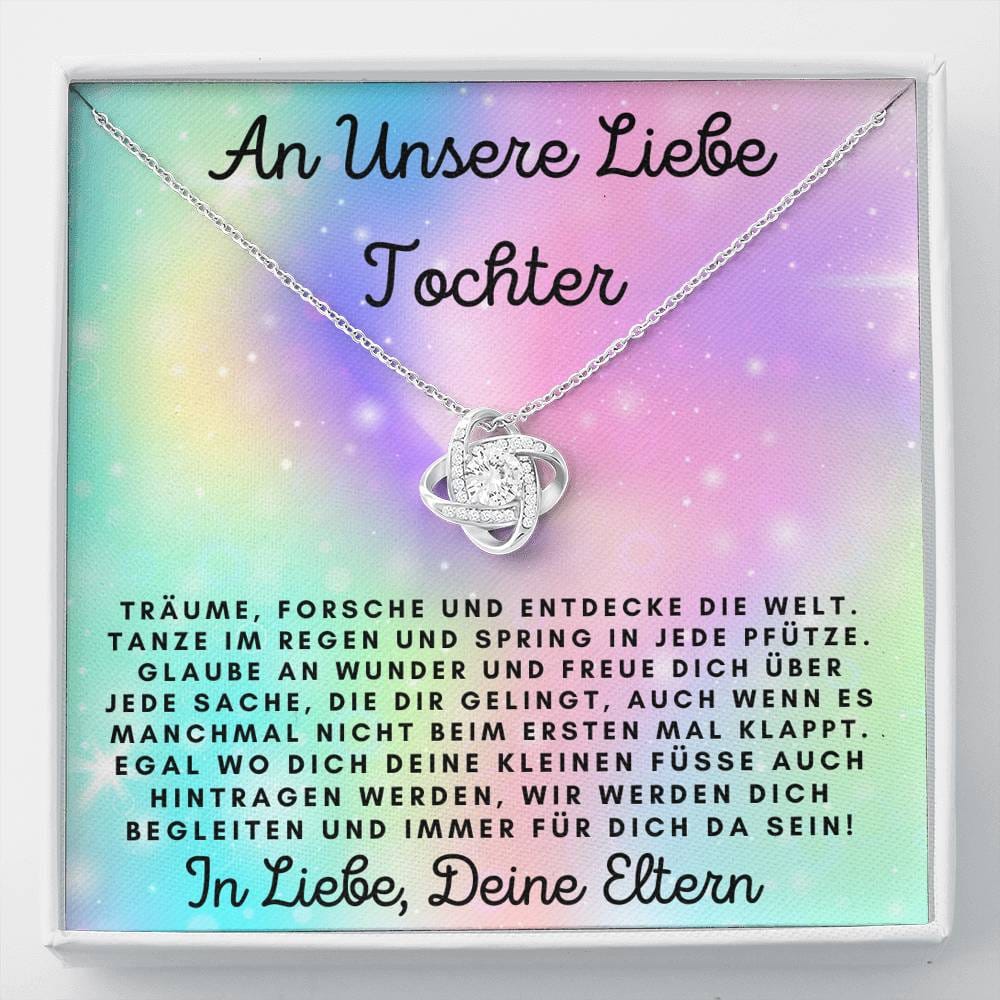 An Unsere Liebe Tochter - Liebesknoten Halskette