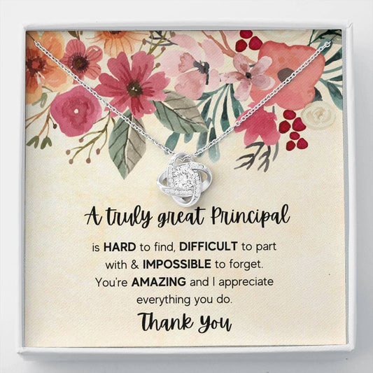 A Truly Great Principal - Love Knot Necklace