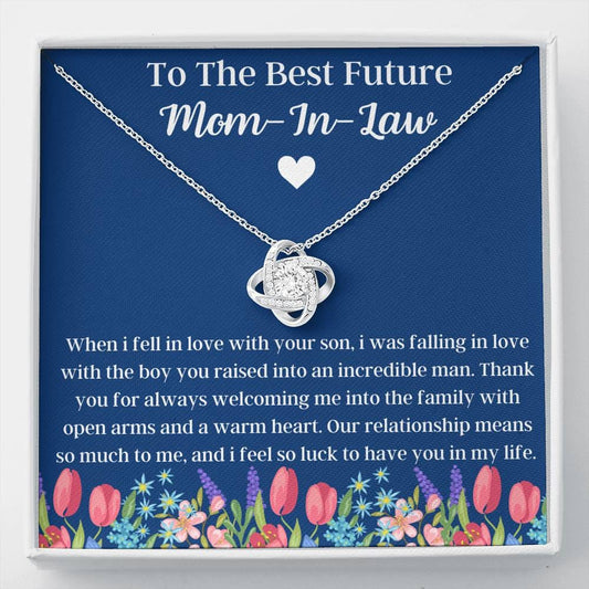 To The Best Future Mom-In-Law - Love Knot Necklace