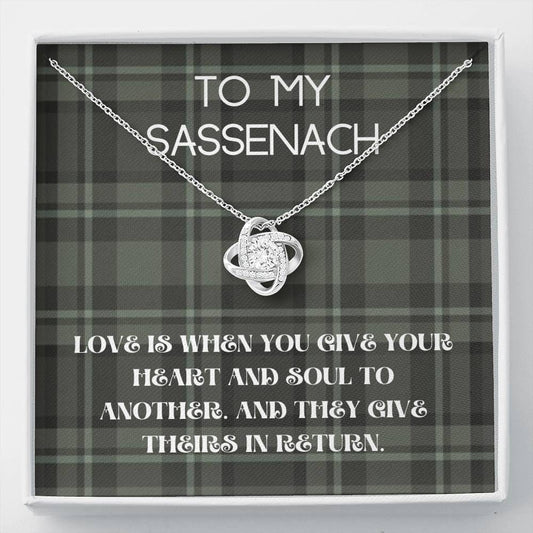To My Sassenach - Love Is - Love Knot Necklace