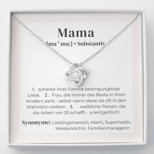 Mama Definition - Love Knot Necklace