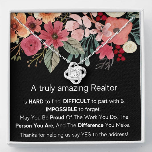 A Truly Amazing Realtor - Love Knot Necklace