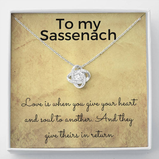 To My Sassenach - Love Is - Love Knot Necklace