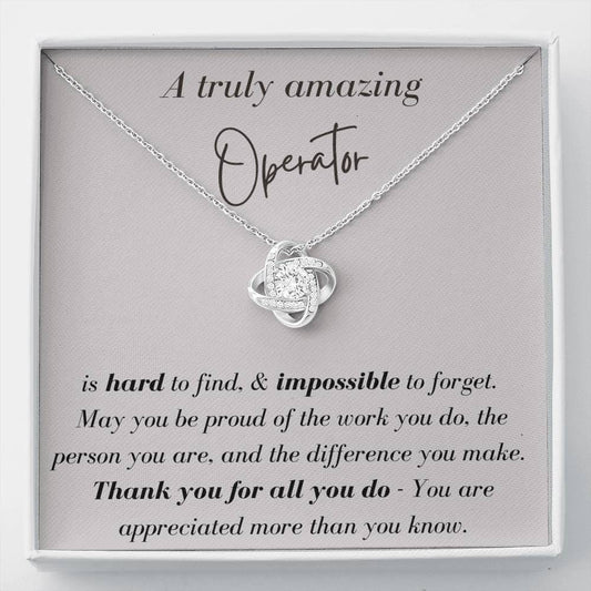 A Truly Amazing Operator - Love Knot Necklace