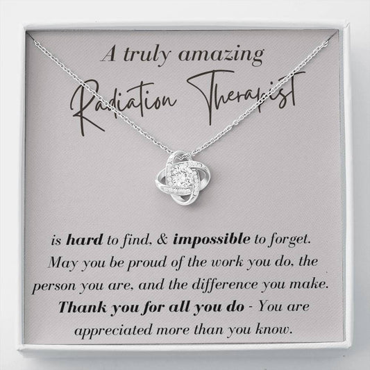 Radiation Therapist - Love Knot Necklace
