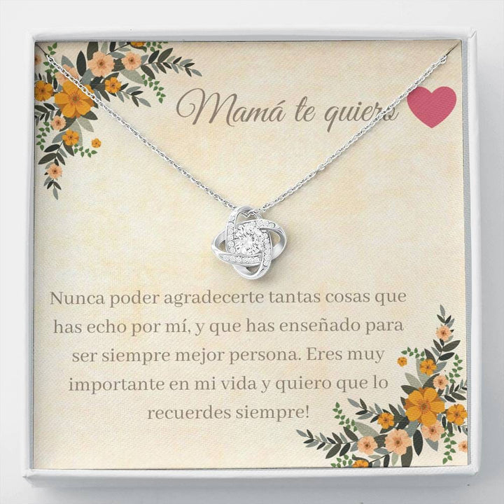 Mama te quiero - Love Knot Necklace