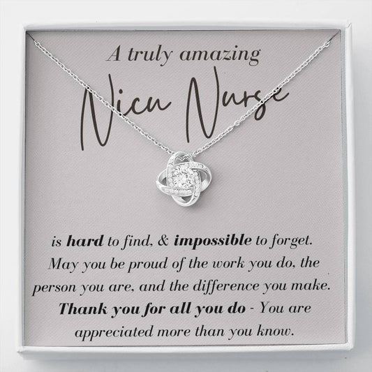 A Truly Amazing Nicu Nurse - Love Knot Necklace