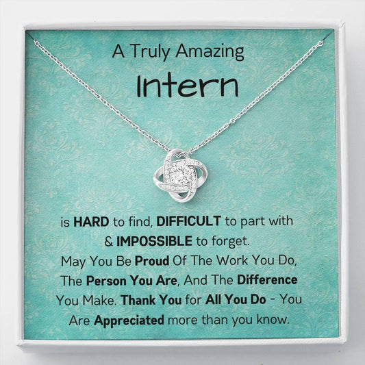 A Truly Amazing Intern - Love Knot Necklace