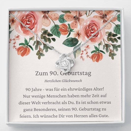 Zum 90. Geburtstag - Love Knot Necklace