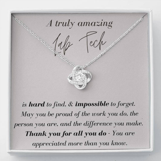 A Truly Amazing Lab Tech - Love Knot Necklace
