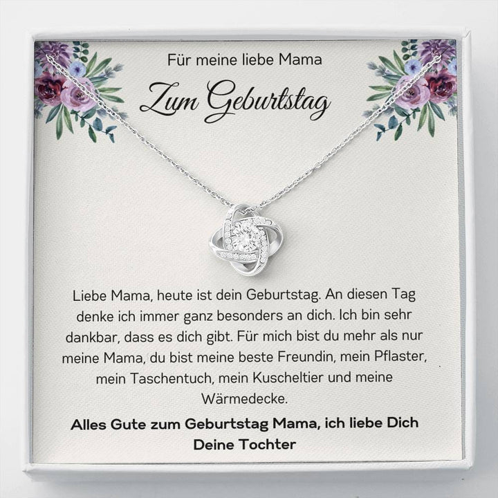 Für Meine Liebe Mama Zum Geburtstag - Liebes Knoten Halskette – Our Special  Moments