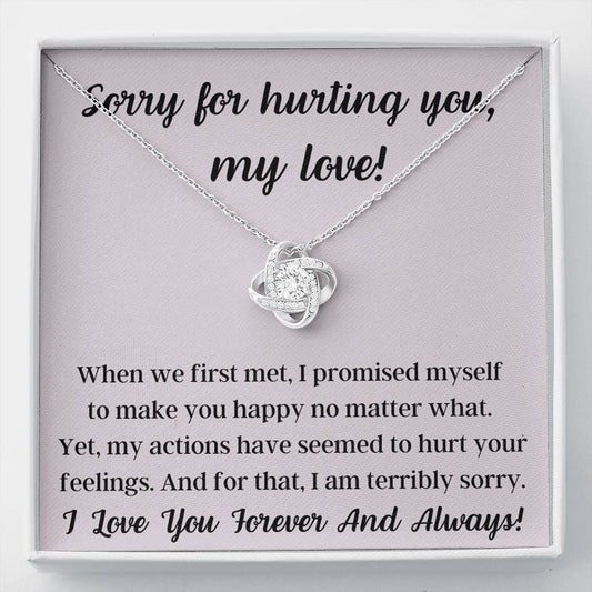 Sorry For Hurting You My Love - Love Knot Necklace