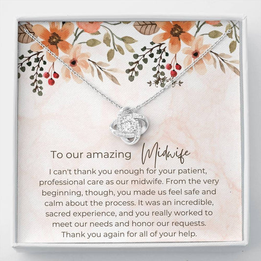 To Our Amazing Midwife - Love Knot Necklace