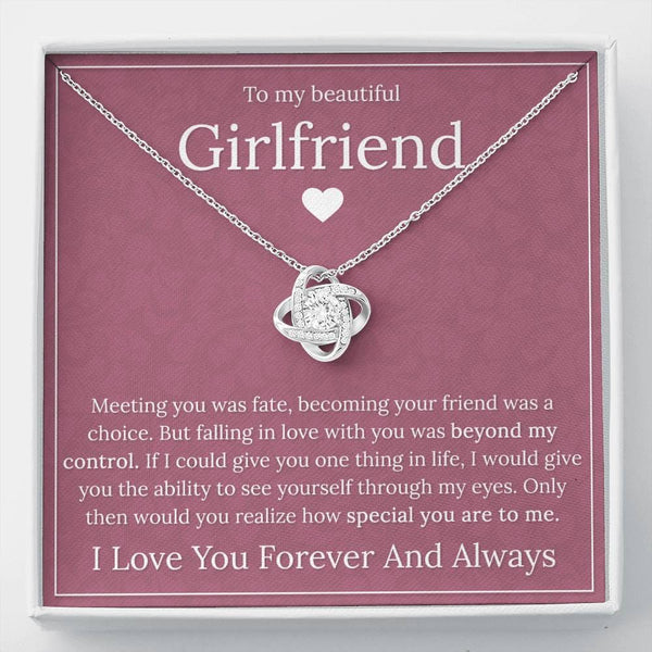 To my beautiful online girlfriend necklace
