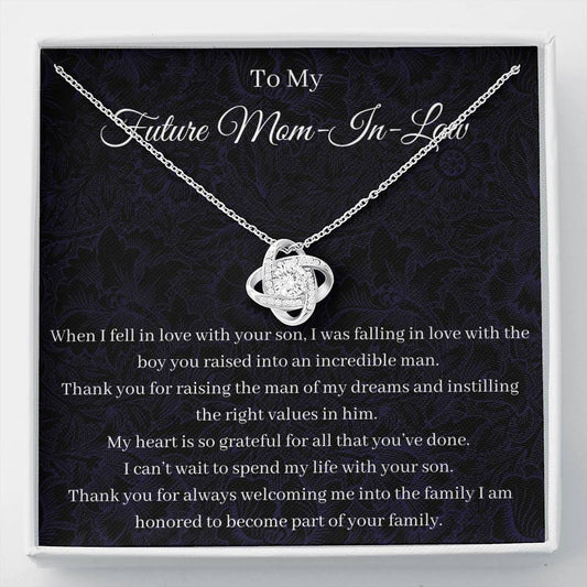 To My Future Mom-In-Law - When I Fell In Love - Love Knot Necklace