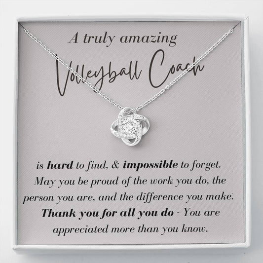 A Truly Amazing Volleyball Coach - Love Knot Necklace