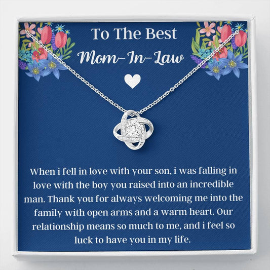 To The Best Mom-In-Law - Love Knot Necklace
