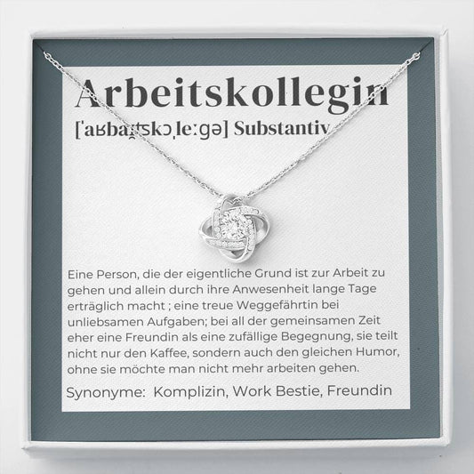 Arbeitskollegin Definition - Love Knot Necklace