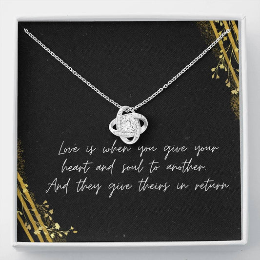 Love Is - Love Knot Necklace