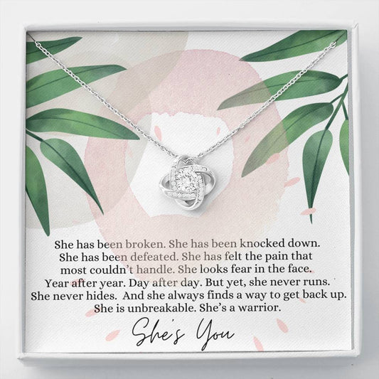 She Has Been Broken - Love Knot Necklace