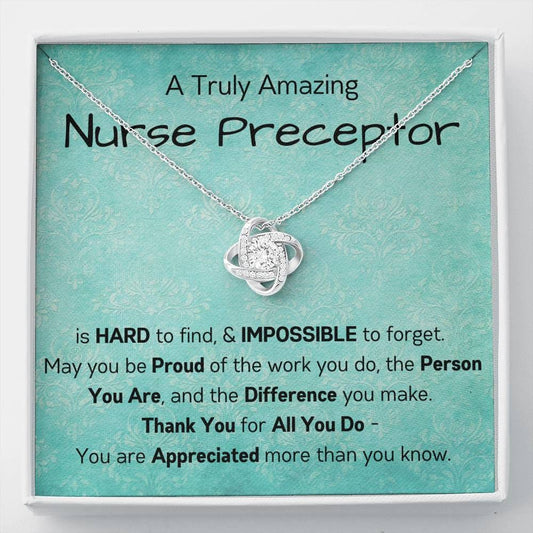 Nurse Preceptor - Love Knot Necklace