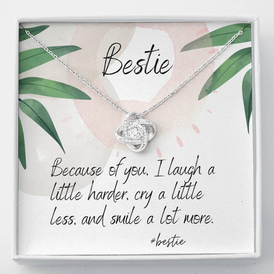 Bestie - Because Of You - Love Knot Necklace