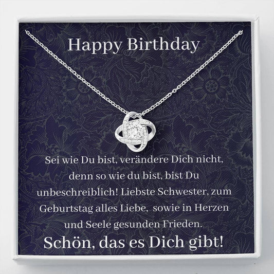 Happy Birthday - Sei Wie Du Bist - Love Knot Necklace