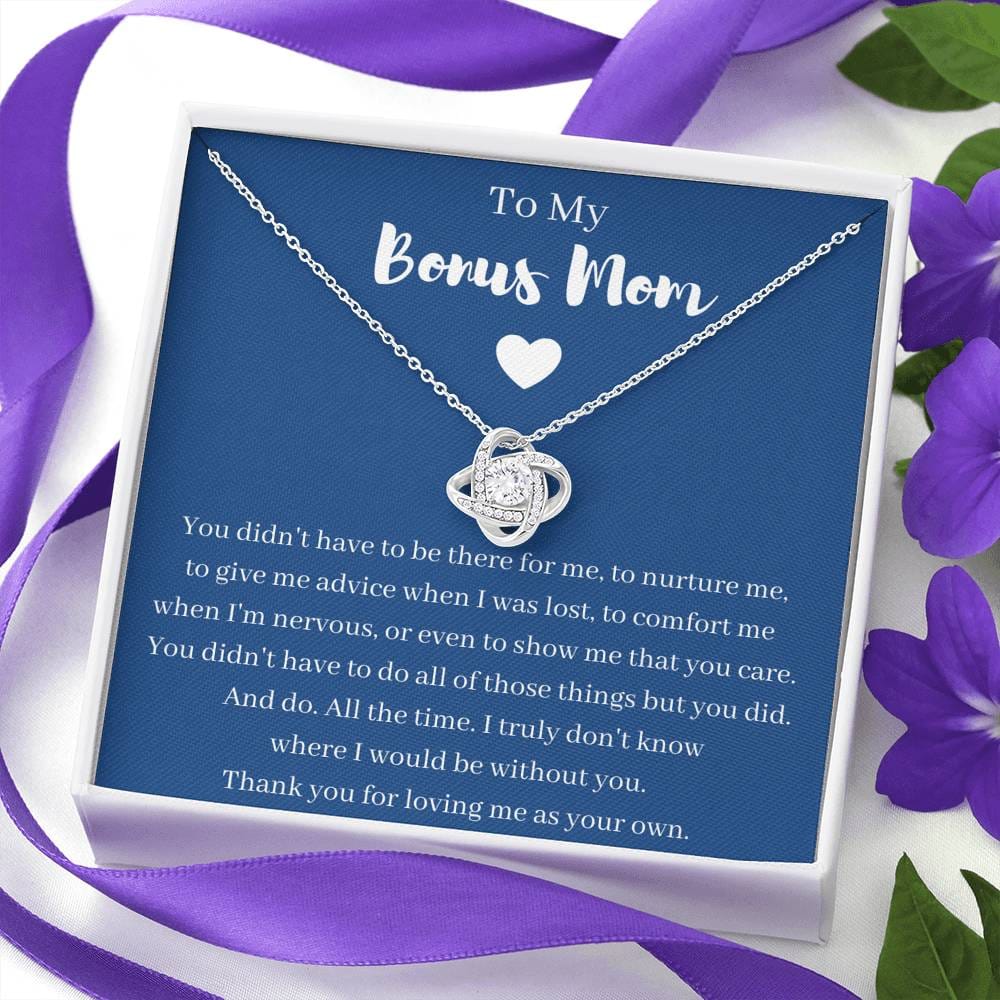 To My Bonus Mom - Love Knot Necklace