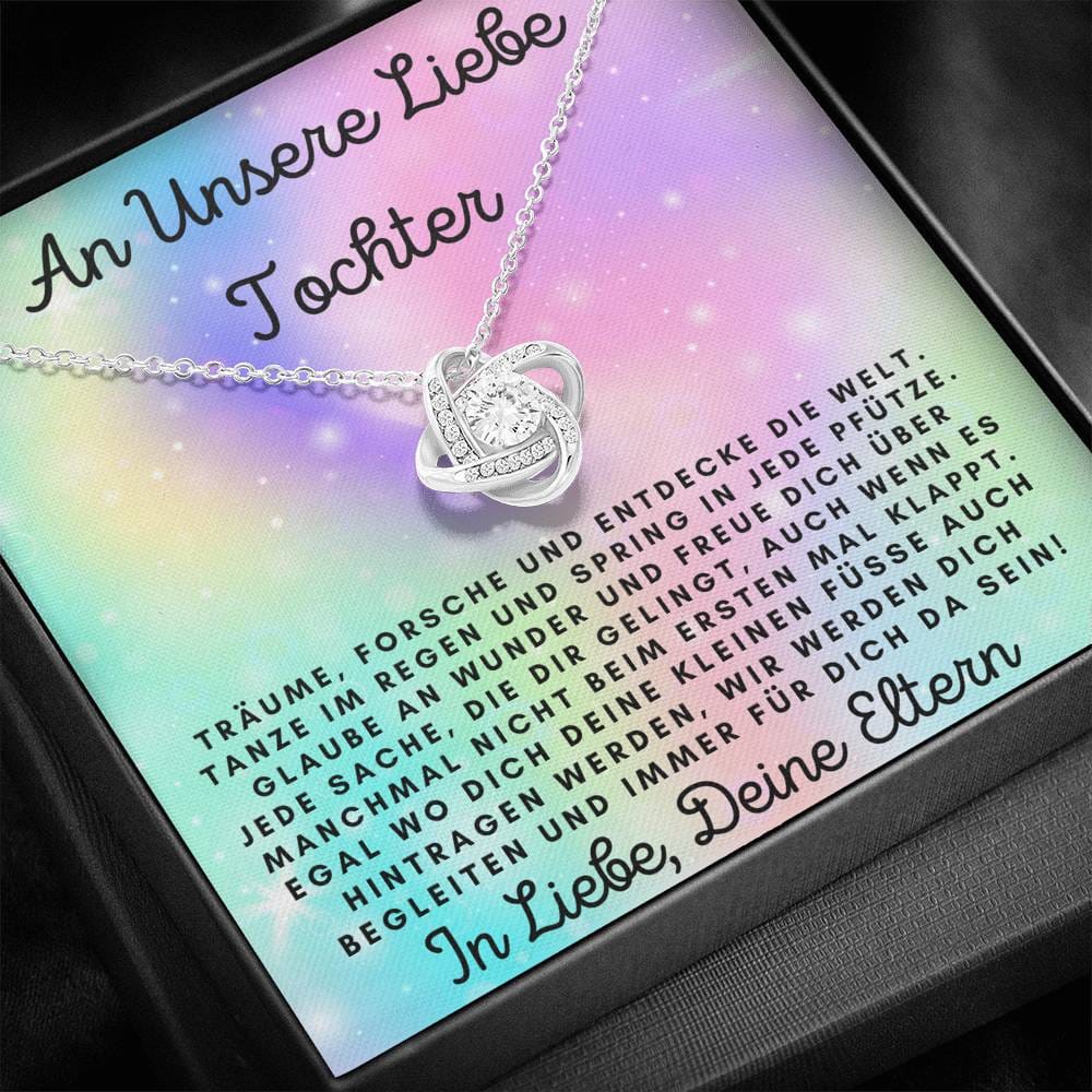 An Unsere Liebe Tochter - Liebesknoten Halskette
