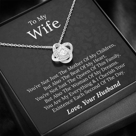 To My Wife - You Are My Everything - Love Knot Necklace