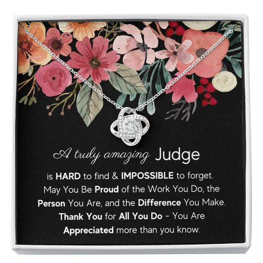 A Truly Amazing Judge - Love Knot Necklace