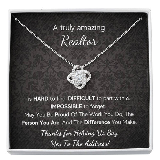 A Truly Amazing Realtor - Love Knot Necklace
