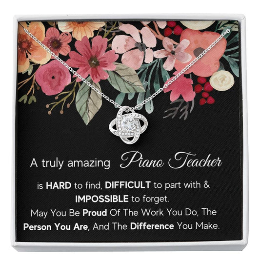 A Truly Amazing Piano Teacher - Love Knot Necklace