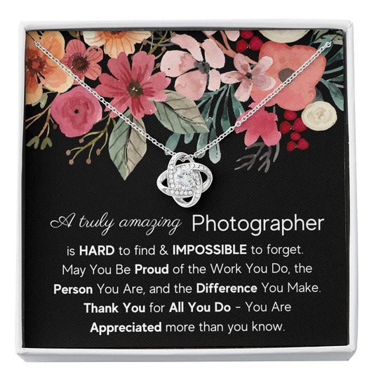 A Truly Amazing Photographer - Love Knot Necklace