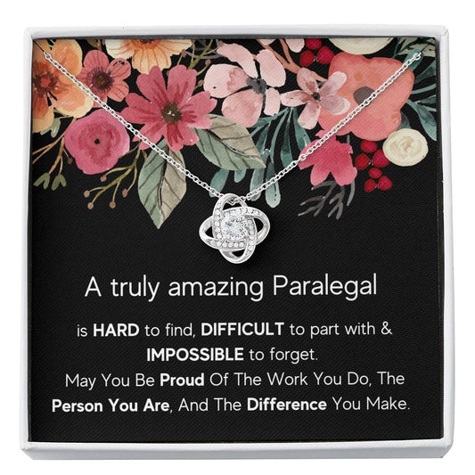 A Truly Amazing Paralegal - Love Knot Necklace
