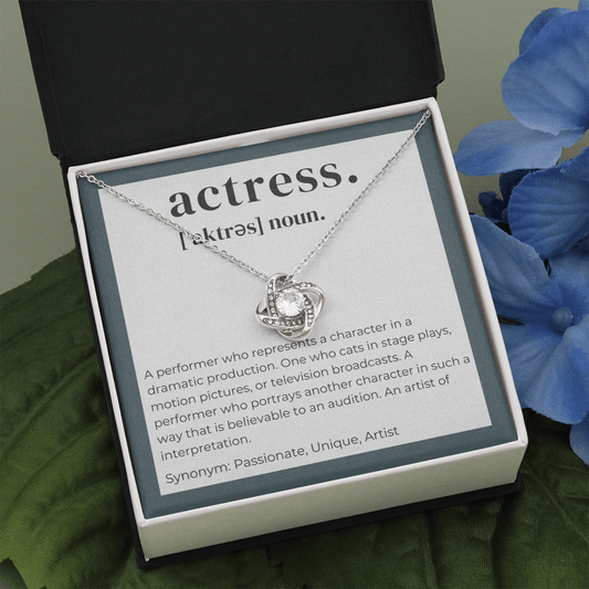 Actress Definition - Love Knot Necklace